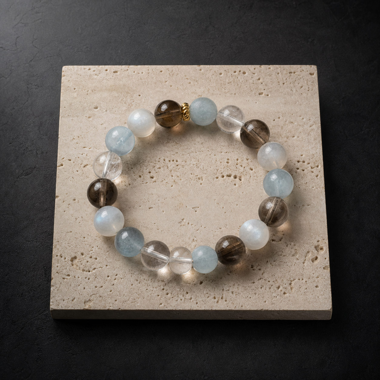 Aucelia natural crystal bracelet composed from selected stones